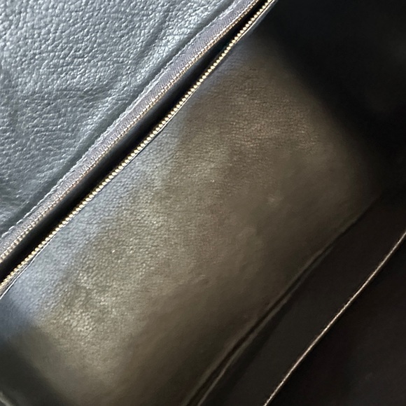 Designer inspired Birkin Tote bag Elegant Black Leather Bag - Picture 7 of 9